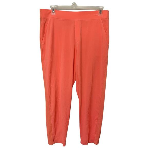 Athleta Brooklyn High Rise Ankle Pants Size 16 Sunset Glow Athleisure Gym NWOT - Picture 1 of 7